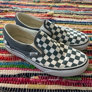 Vans Classic Slip On Checkerboard Skate Shoe Checker Sneaker Men's 5.5 Women's 7